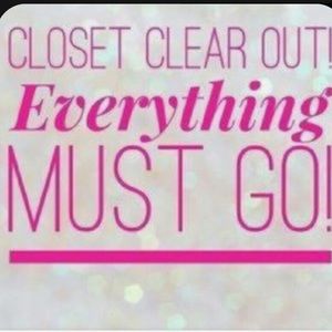 Clearing out my closet!
